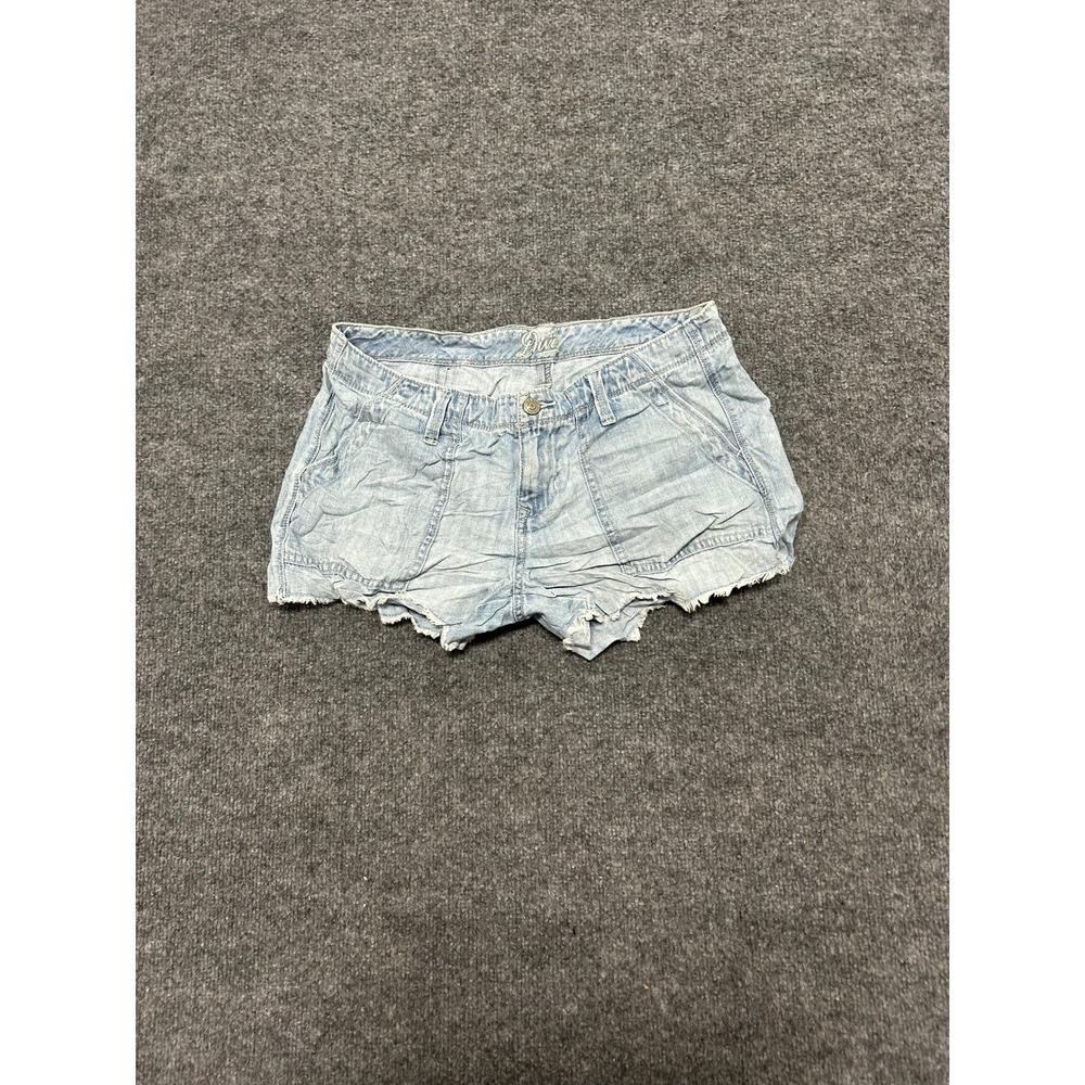 Old Navy Shorts Womens Size 6 Light Wash Denim Diva Raw Hem Cotton Casual CutOff